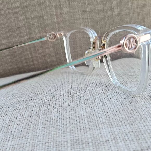Michael Kors Women Glasses/Eyeglasses Clear/Gold Tone CAPTIVA MK4054 Eyewear - Picture 6 of 11